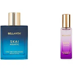 Bella Vita Luxury Skai Aquatic Unisex Eau De Cologne Date Woman Liquid Eau De Parfum With Pink Pepper Jasmine & Vanillapremium Long Lasting Floral & Fruity Fragrance For Women 20Ml, 100 Ml,Assorted-picture-14