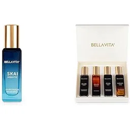 Bella Vita Luxury Skai Aquatic Unisex Liquid Eau De Cologne Man Perfume 4 X 20 Ml For Men With Klub Oud Ceo G.O.A.T Perfume Woody Citrusy,Assorted-picture-24