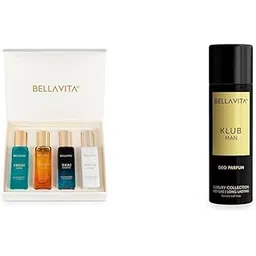 Bella Vita Luxury Unisex Liquid Eau De Parfum 4 X 20Ml Klub Man No Gas Body Deodorant Parfum For Men With Lemon Rose And Vanillamusky And Spicy Long Lasting Aquatic Fragrance Body Perfume Deo 150 Ml-picture-26