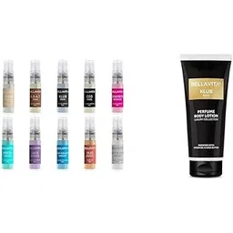 Bella Vita Luxury Unisex Trial Pack Of 10 X 5Ml Pocket Aerosol S Klub Man Body Perfume Lotion For Nourishing Hydrating Soft Supple Healthy Skin With Argan Oil And Shea Butter 200 Ml-picture-16