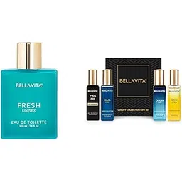 Bella Vita Luxury FRESH Unisex Eau De Toilette Collection Liquid Eau De Parfum 4 x 20ml for Men with OUD GOLD OCEAN B.L.U & CEO Man Perfume-picture-31