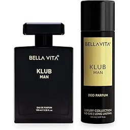 Bella Vita Luxury Hit The Klub Tonight Combo For Him, Pack Of 2 Premium Long Lasting Fragrance Musk Scent - Klub Edp 100 Ml & Liquid Klub Body Parfum Deodorant For Unisex Adult, 150 Milliliters-picture-17