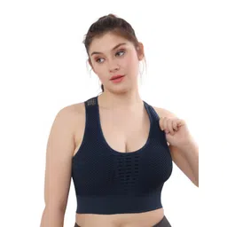 Bella Voste Full Coverage Removable Padding Cotton Workout Bra With Moisture Wicking-picture-15
