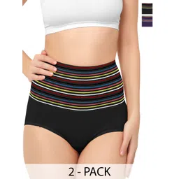 Bella Voste Pack Of 2 Cotton High Waist Tummy Tucker Shapewear-picture-25