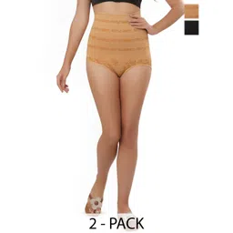 Bella Voste Pack Of 2 Printed Tummy Shapewear-picture-37