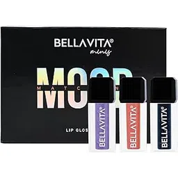 BELLAVITA Mini Lip Gloss Set of 3 | 2ml each | Gift Set | Color Changing Based on pH | Glossy Finish | Hydrating & Non-sticky | Lip Gloss for Women | Gift Set for Women-picture-39