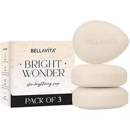 BELLAVITA Bright Wonder Brightening Soap | Dark Spot & Pigmentation Reduction | Kojic Acid & Mango Butter | Paraben-Free | (Pack of 3, 100g)-picture-13