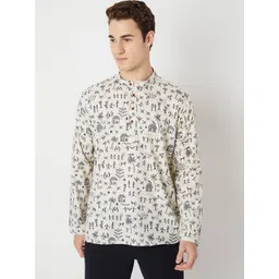 BELLAZO Tribal Printed Mandarin Collar Straight Kurta-picture-29