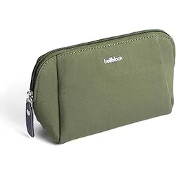 bellblock Cotton Canvas Travel Organizer Pouch | Makeup Pouch Bag | Gadget Organizer | Toiletry Bag for Men & Women | Medicine Pouch for Travel | Olive Green (Small)-picture-23