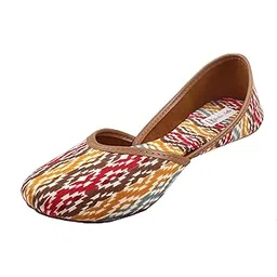 bellie bella Beautiful Multicolored Women and Girls Embroidered Punjabi Jutti for Women-picture-50