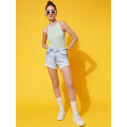 Belliskey Women High-Rise Denim Shorts-picture-28