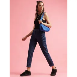 Belliskey Women Slouchy Fit High-Rise Clean Look Non-Stretchable Jeans-picture-36