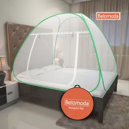 belomoda Polyester Adults Washable 6.5*6.5 Feet Premium Double Bed Machardani, Strong and Foldable, King Size Mosquito Net-picture-21