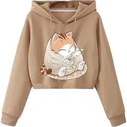 beltly Crop Women Girl Causal Stylish Sweatshirt Latest Black White Lavender Beige Brown Pink 599 699 499 Under Winter Crop Hoody-picture-47