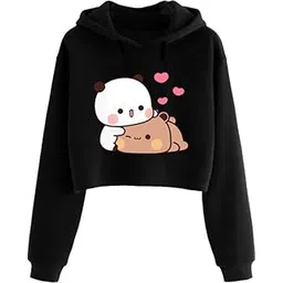 beltly Cute Crop Hoodie Sweatshirt Women Girl Cute Casual Stylish Latest White Black Pink Lavender Beige-picture-13