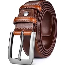 beltox fine Men’s Casual Leather Jeans Belts 1 1/2” Wide 4MM Thick Alloy Prong Buckle Work Dress Belt for Men-picture-49