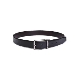 BELWABA Black & Brown Formal Reversible Leather Belt for Men-image-13