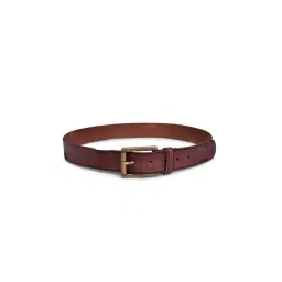 BELWABA Brown Textured Casual Leather Belt for Men-image-17
