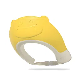 Bembika Baby Shower Cap For Washing Hair Soft Bathing Baby Shower Cap For Eye & Ear Protection   Bear Yellow-picture-10