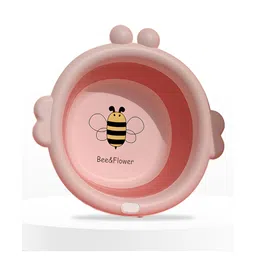 Bembika Baby Wash Basin Fold able - Bee Pink-picture-22