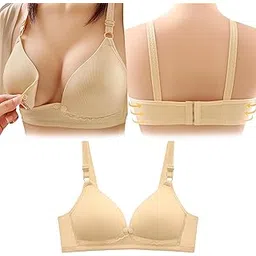 Bembika Maternity Bra Baby Feeding Bra, Stylish Nursing Bra for Mother Perfect Maternity Bras for Women Nursing and Maternity Bras -(Cream 40B)-picture-40