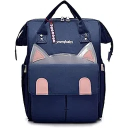 BEMBIKA Diaper Bags for Mom and Dad, Diaper Bags for mom and Baby, Mummy Bag for Multi-Function Waterproof and Large Capacity (Kitten Blue)-picture-28