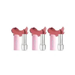 Be!Myn Set of 3 PillowCrush 12Hrs Long Lasting Matte Lipstick 4g each - Nude Nonsense BL01-picture-33