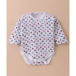 Ben Benny 100% Cotton Interlock Knit Full SleevesOnesie Beach Theme - White-picture-19