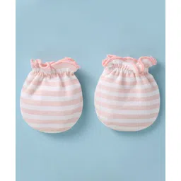 Ben Benny 100% Cotton Knit Mittens with Hearts & Cow Print & Stripes Pack of 4 - Multicolor image 5