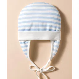 Ben Benny Interlock Knit Cap with Knot & Stripes Light Blue - Diameter 10 cm-picture-26