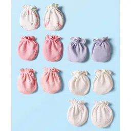 Ben Benny Interlock Knit Mittens with Jungle Theme Print Pack of 6 - Multicolor-picture-24