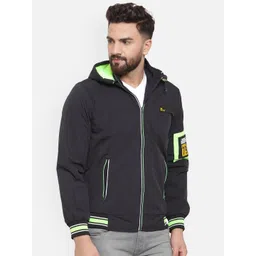 Ben Martin Men Windcheater Biker Jacket with Patchwork-picture-29