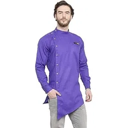 ben martin Men's Cotton Angrakha Short Kurta-picture-24