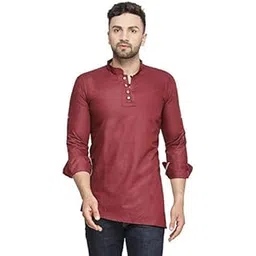 ben martin Men's Cotton Regular Fit Regular Kurta-picture-36