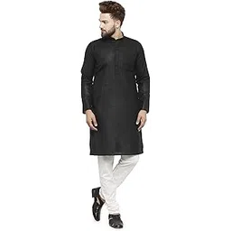 ben martin Men's Cotton Solid Kurta Pyjama Set (Bm-Nkpa)-picture-54