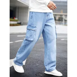 ben martin Men's Cargo || Men Cargo Pants || Men Cargo Pants Denim || Loose Pant for Men || Cargos for Men image 3