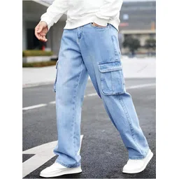 ben martin Men's Cargo || Men Cargo Pants || Men Cargo Pants Denim || Loose Pant for Men || Cargos for Men image 4