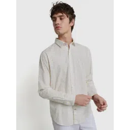 Ben Sherman White Printed Regular Fit Shirt-picture-43