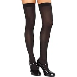 bencomm Thigh High Bridal Nylon Stockings For Women - Black-picture-25