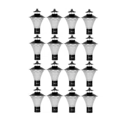 BENE Black 16 Pieces Stainless Steel Garden Lamps image 1