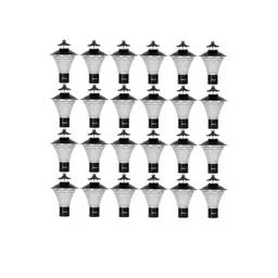 BENE Black 24 Pieces Stainless Steel Garden Lamps-picture-45