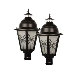 BENE Lily Black 2 Pieces Textured Abstract Shaped Outdoor Lamps-picture-50