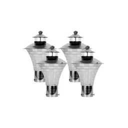 BENE Silver Toned & White 4 Pieces Waterproof Garden Outdoor Lamps-picture-10