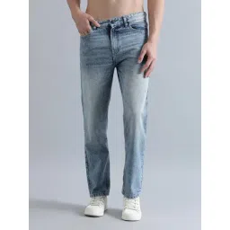 Bene Kleed Blue Relaxed Fit Cotton Lightly Washed Jeans-picture-17