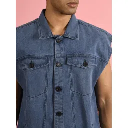 Bene Kleed Blue Solid Jackets image 4