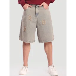 Bene Kleed Cotton Baggy Denim Shorts-picture-25