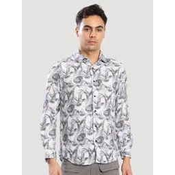 Bene Kleed Men Abstract Printed Spread Collar Casual Shirt-picture-26