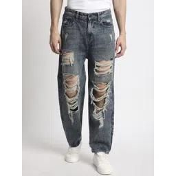 Bene Kleed Men Classic Relaxed Fit Highly Distressed Heavy Fade Jeans-picture-33