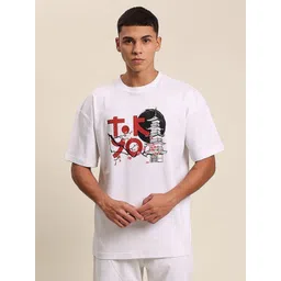 Bene Kleed Men Graphic Printed Round Neck Cotton Oversized T-shirt-picture-22