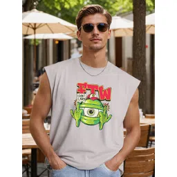 Bene Kleed Men Graphic Printed Round Neck Cotton Oversized T-shirt-picture-33